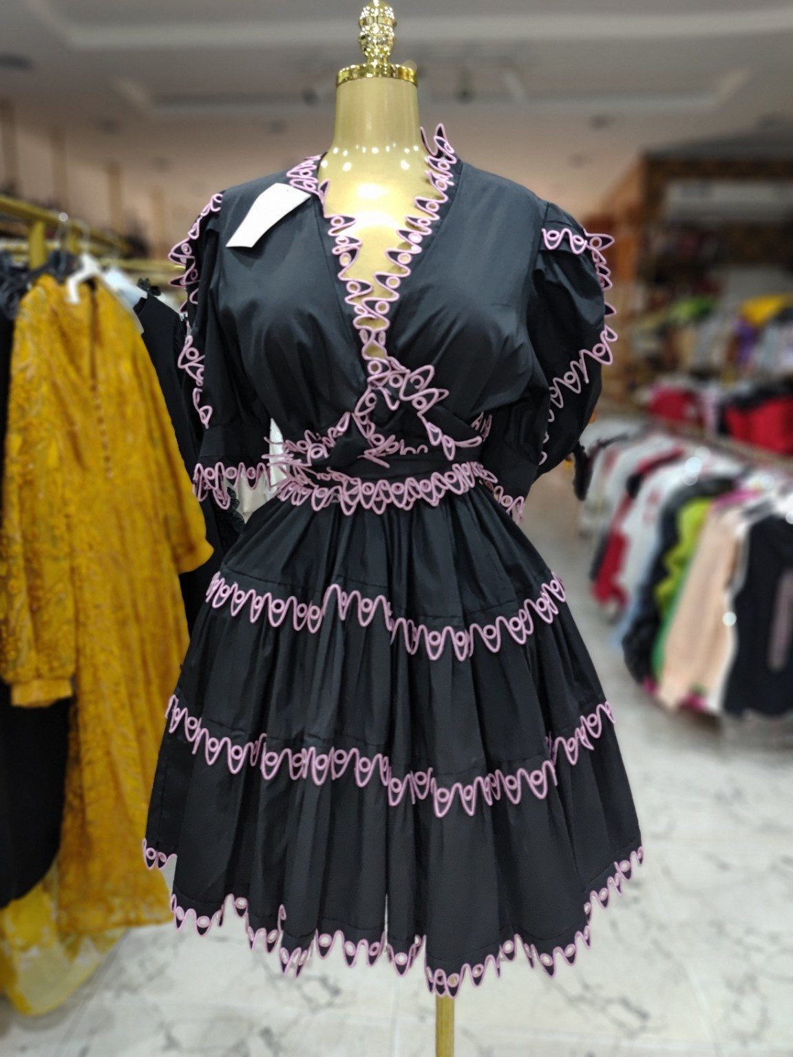 Short lacy gown