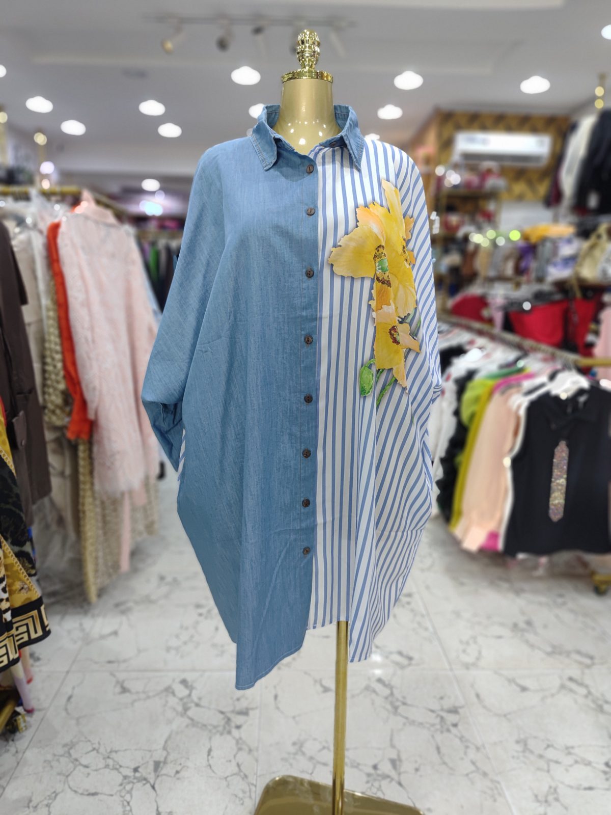 See you denim oversized dress