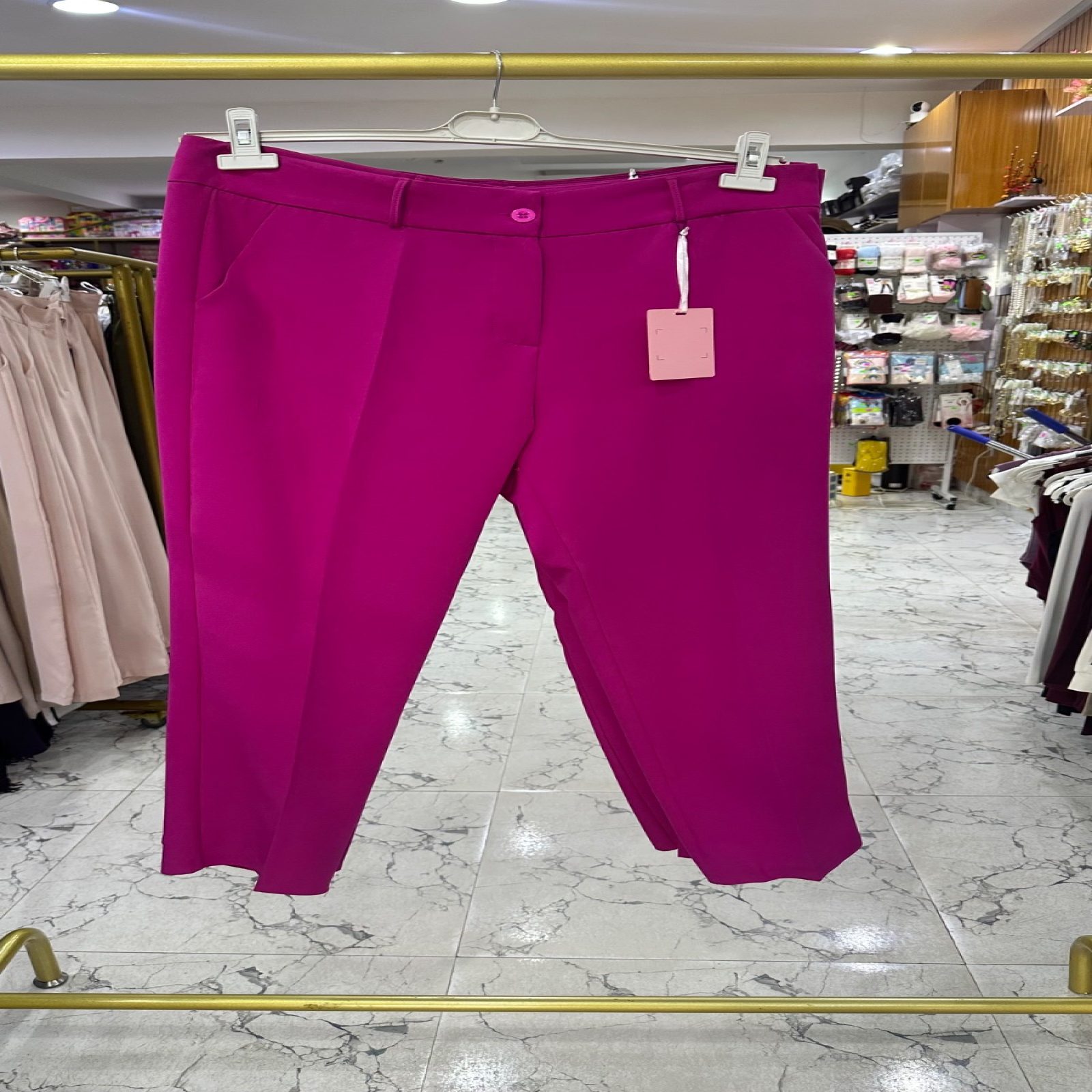 LV pink office pants
