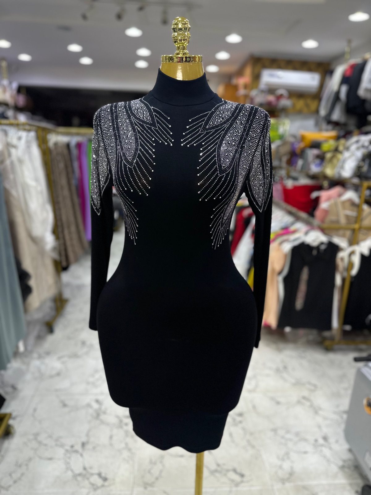 Miss moi Turtle neck  dress 2107