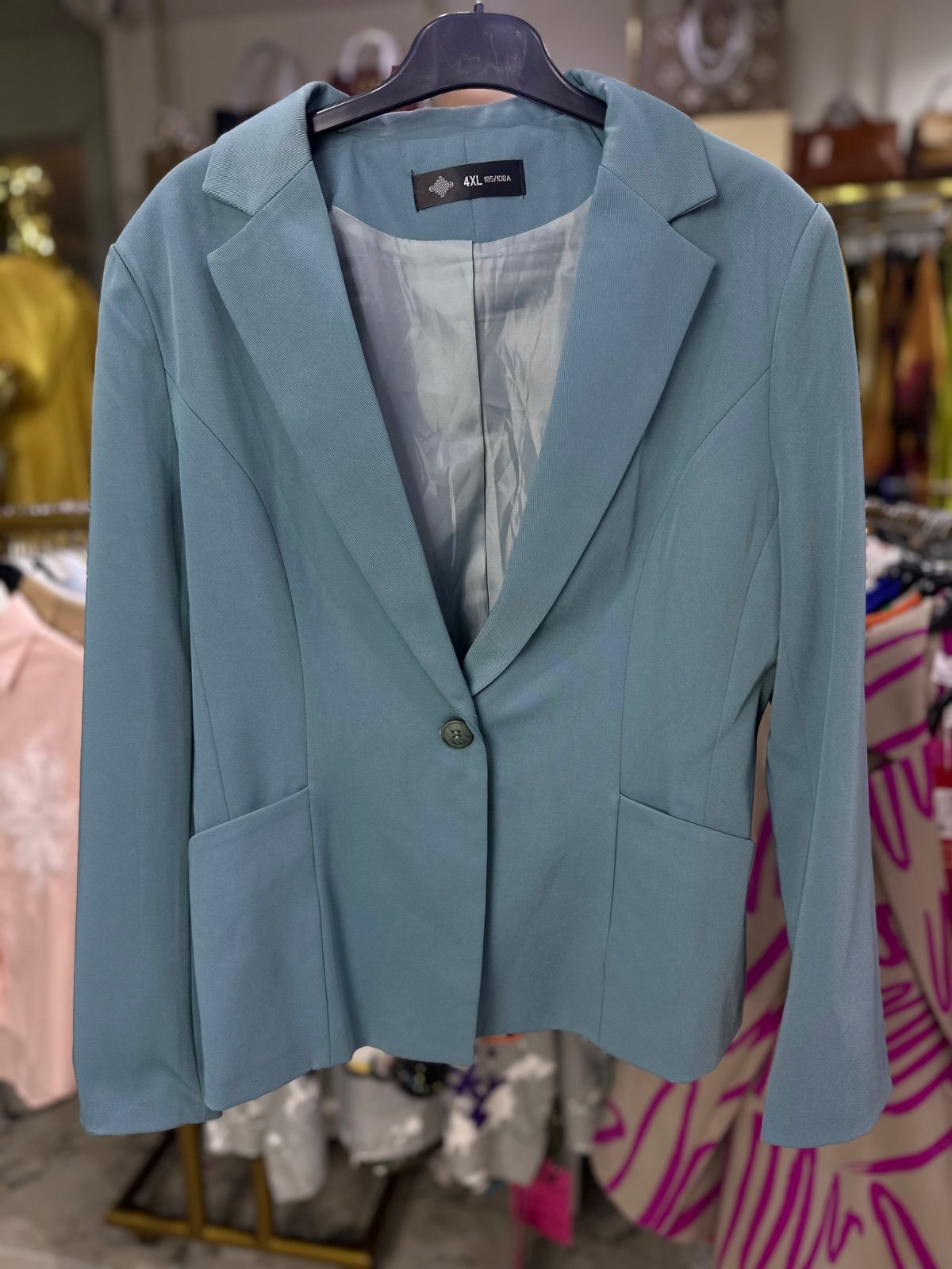 Blue bold blazer