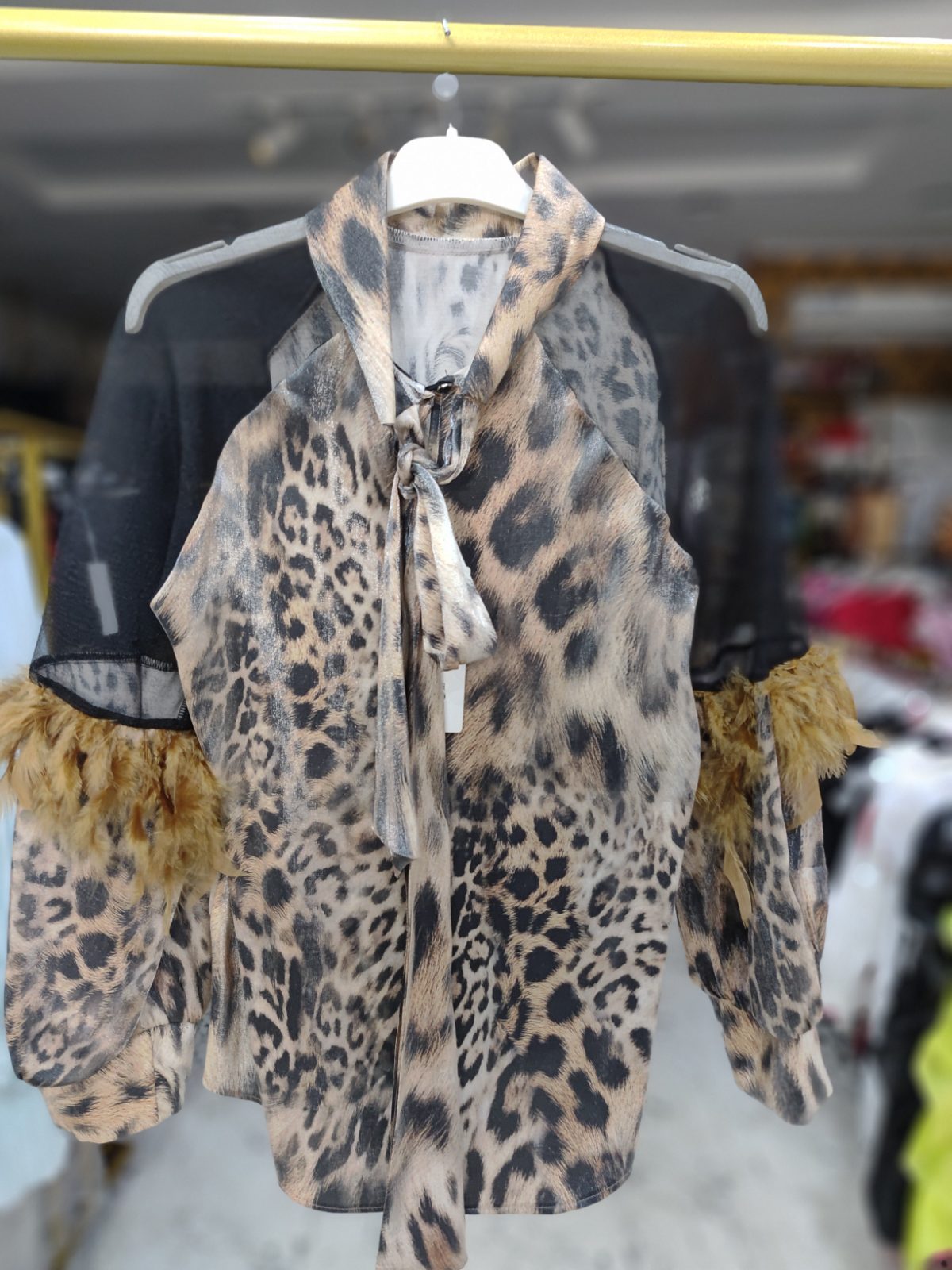 Modalinda leopard skin top
