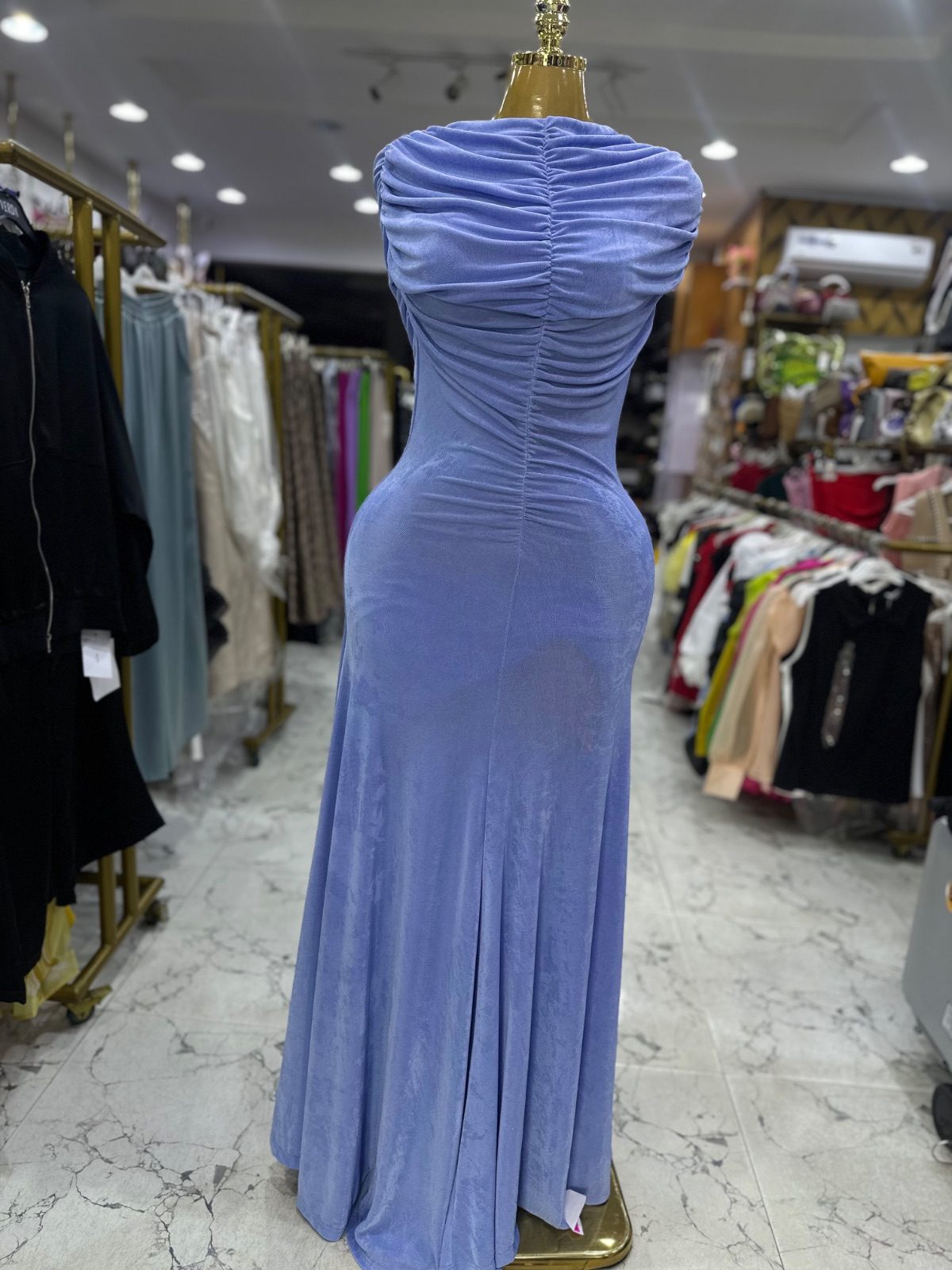 Mesh body con gown 1344