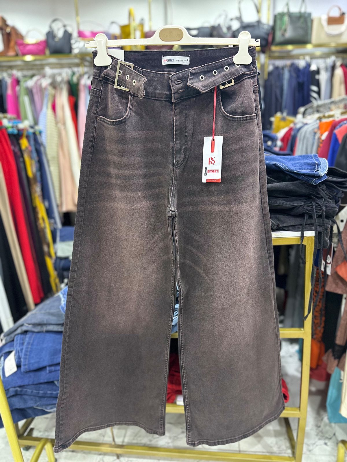Baggy red stop Jean 1587
