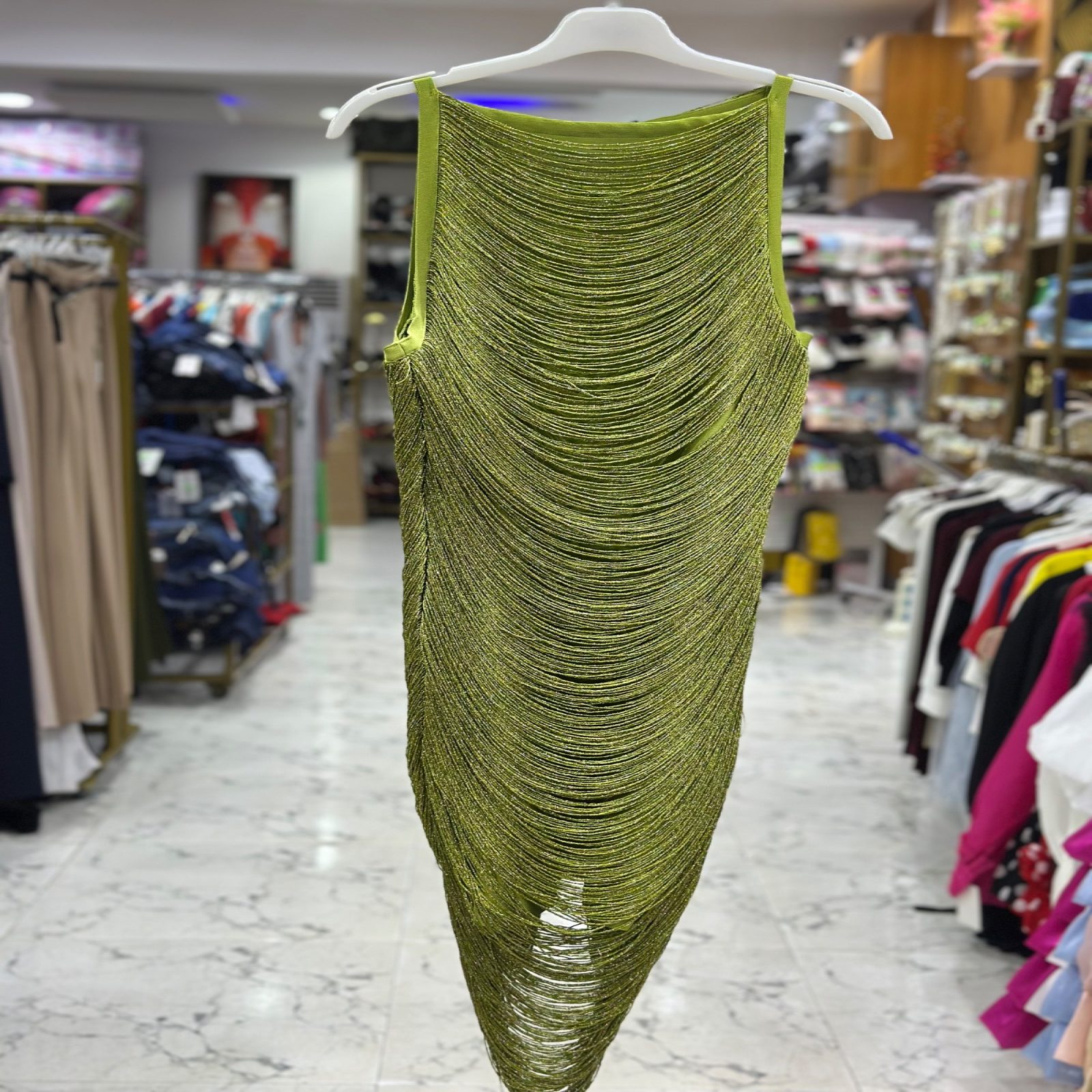 Fringe short dress 1759