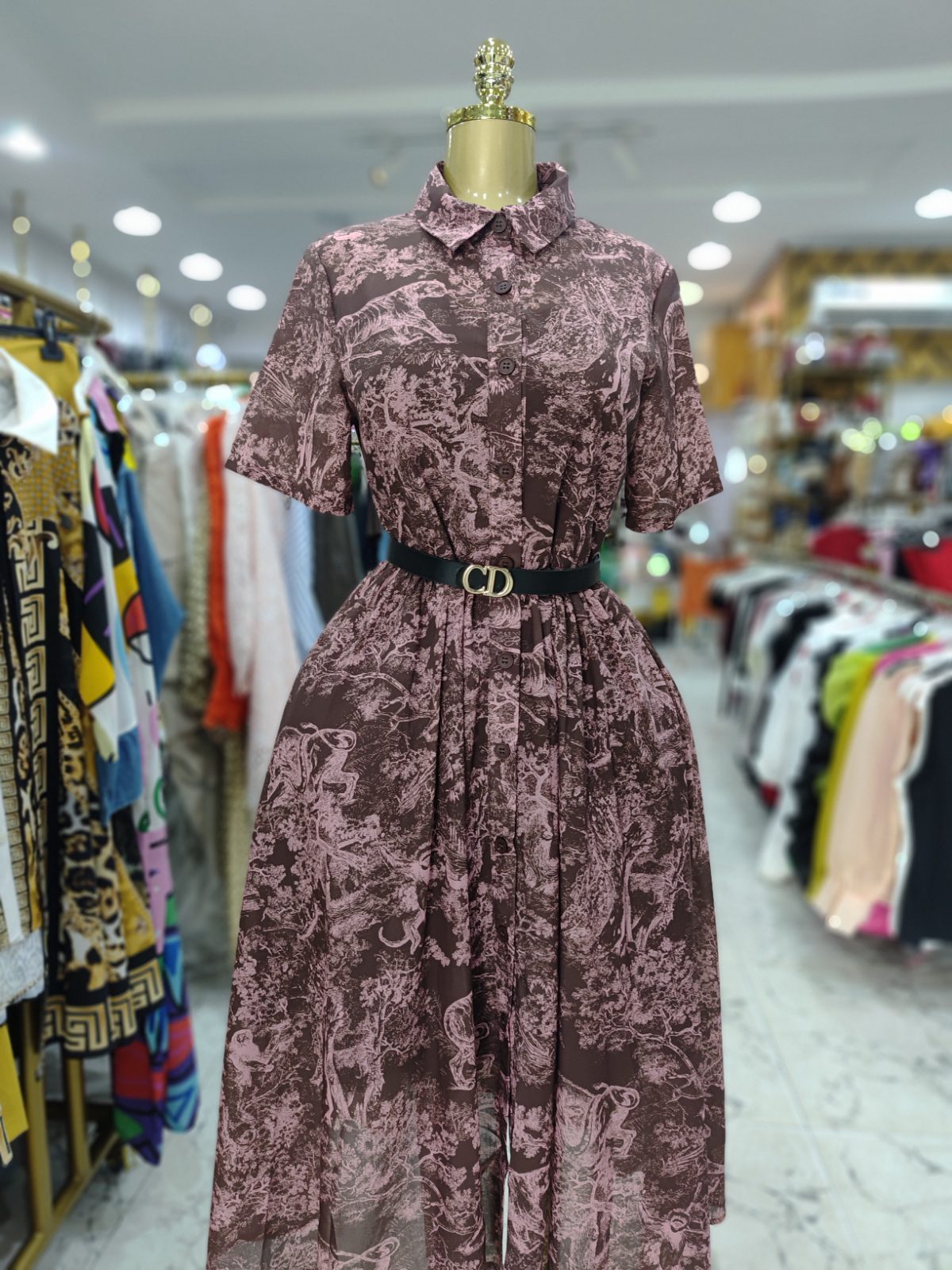 Christian dior brownish dress
