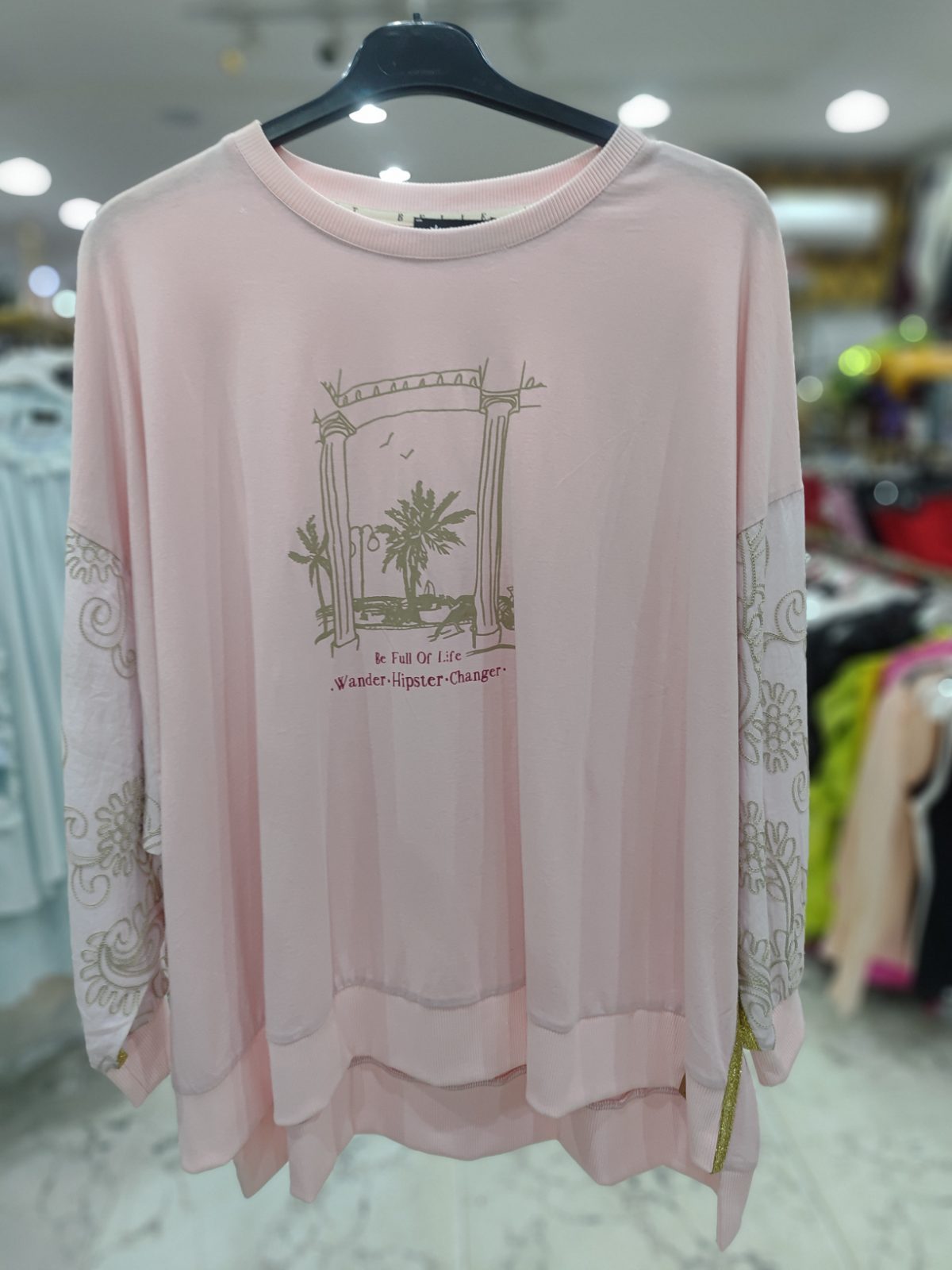 S. C. H pink top