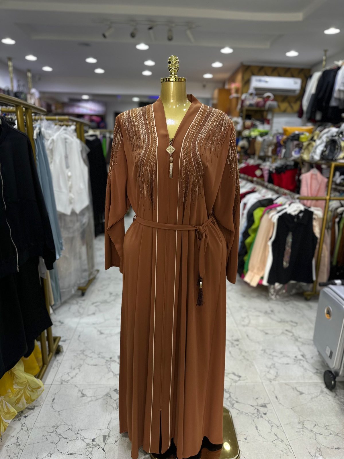 Tesetturk fashion abaya carton color