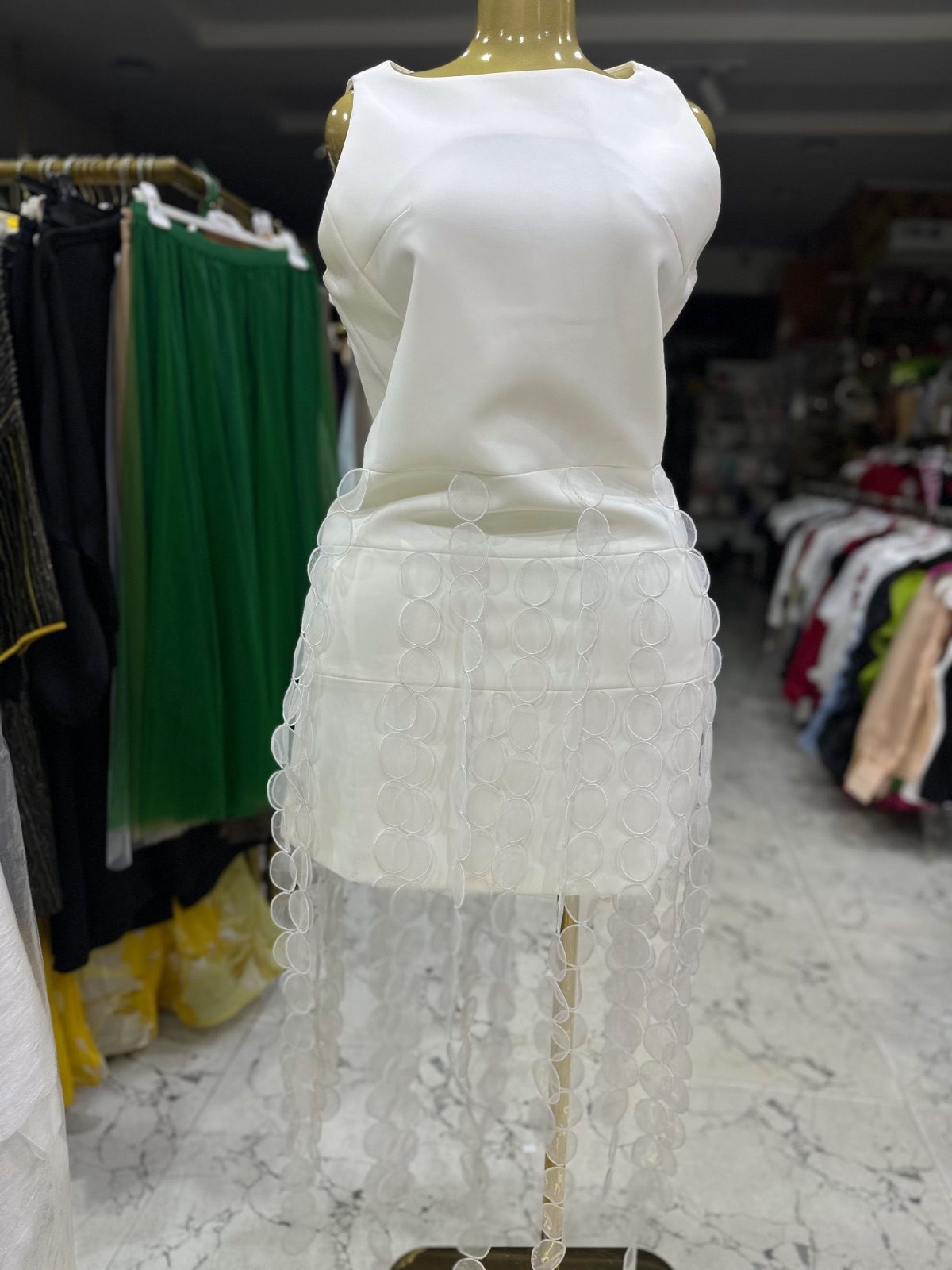 White BOMEI dress