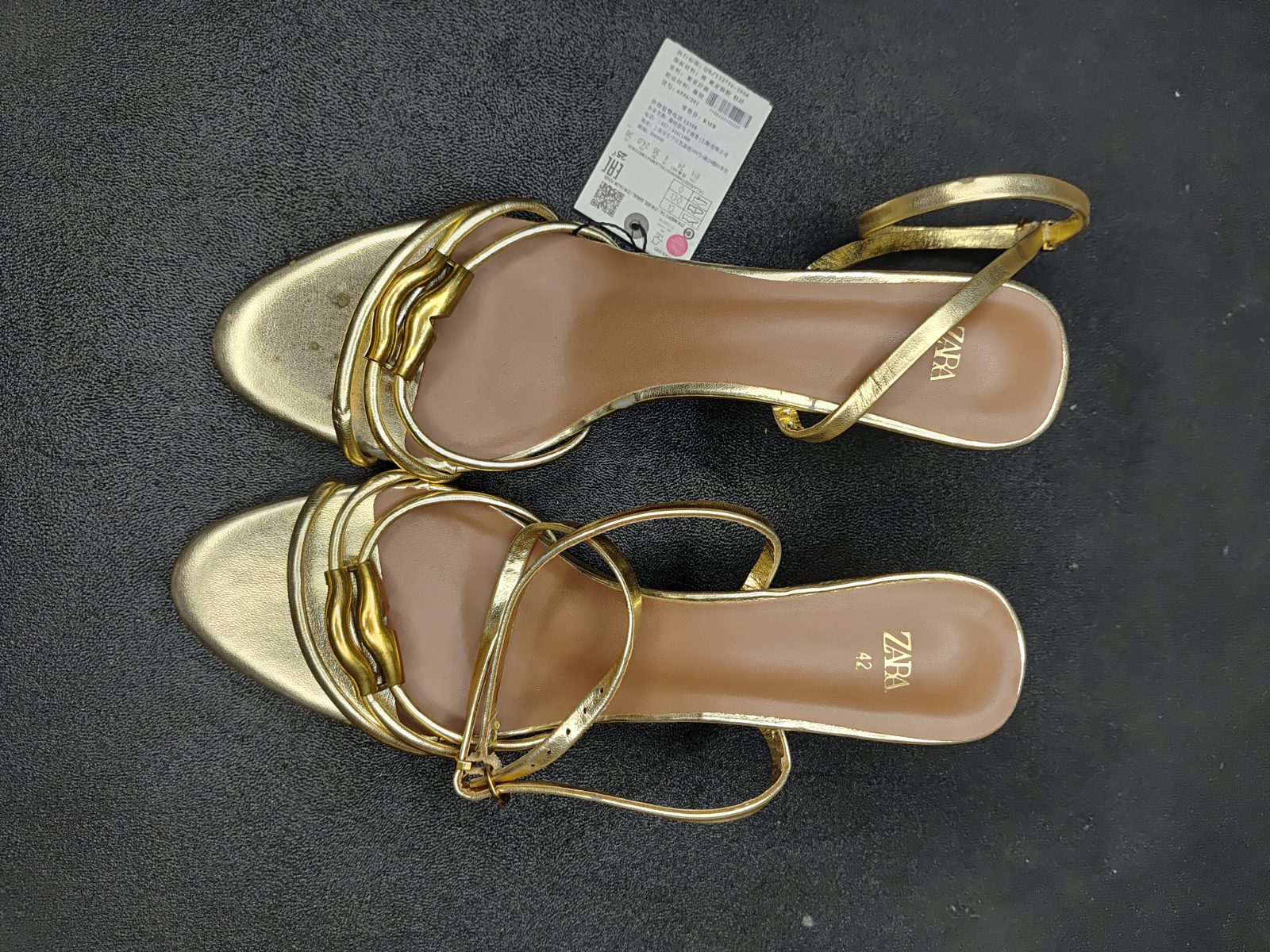 Zara sandal heel