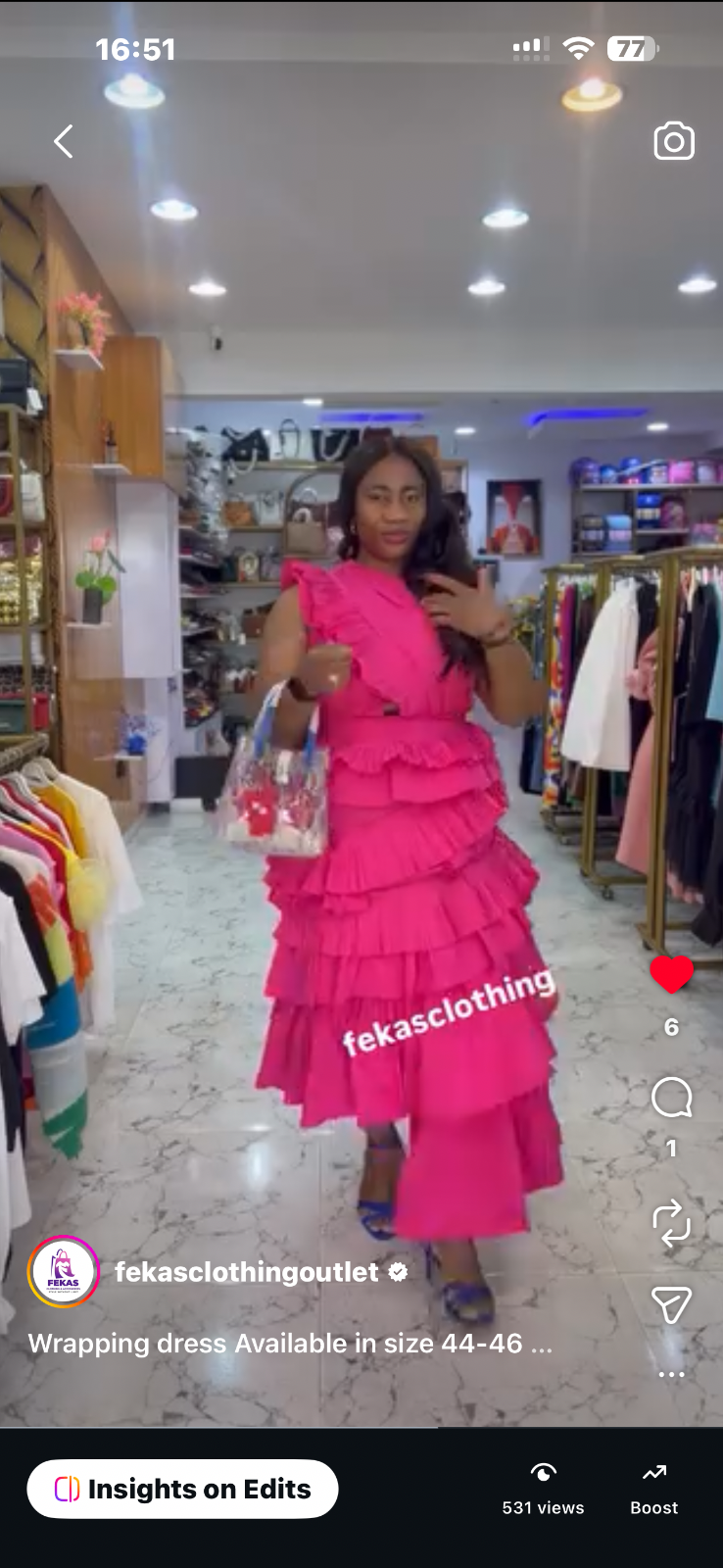 Channel step dress